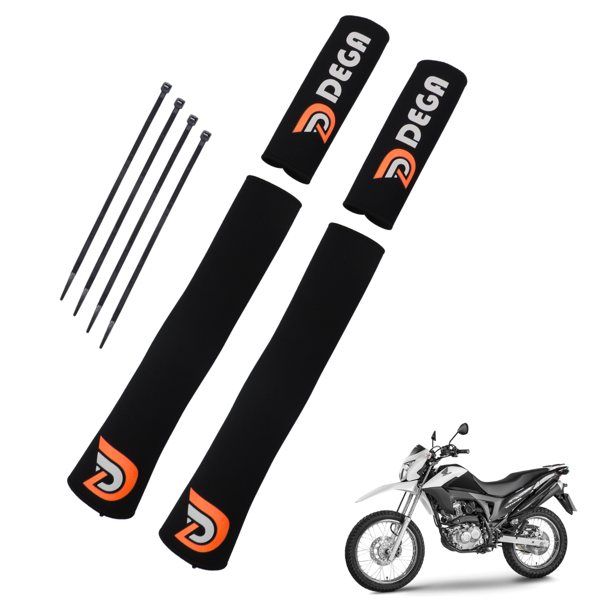 Protetor de Bengala Neoprene Honda Bros 125 150 160 XRE 190 Yamaha XTZ 125