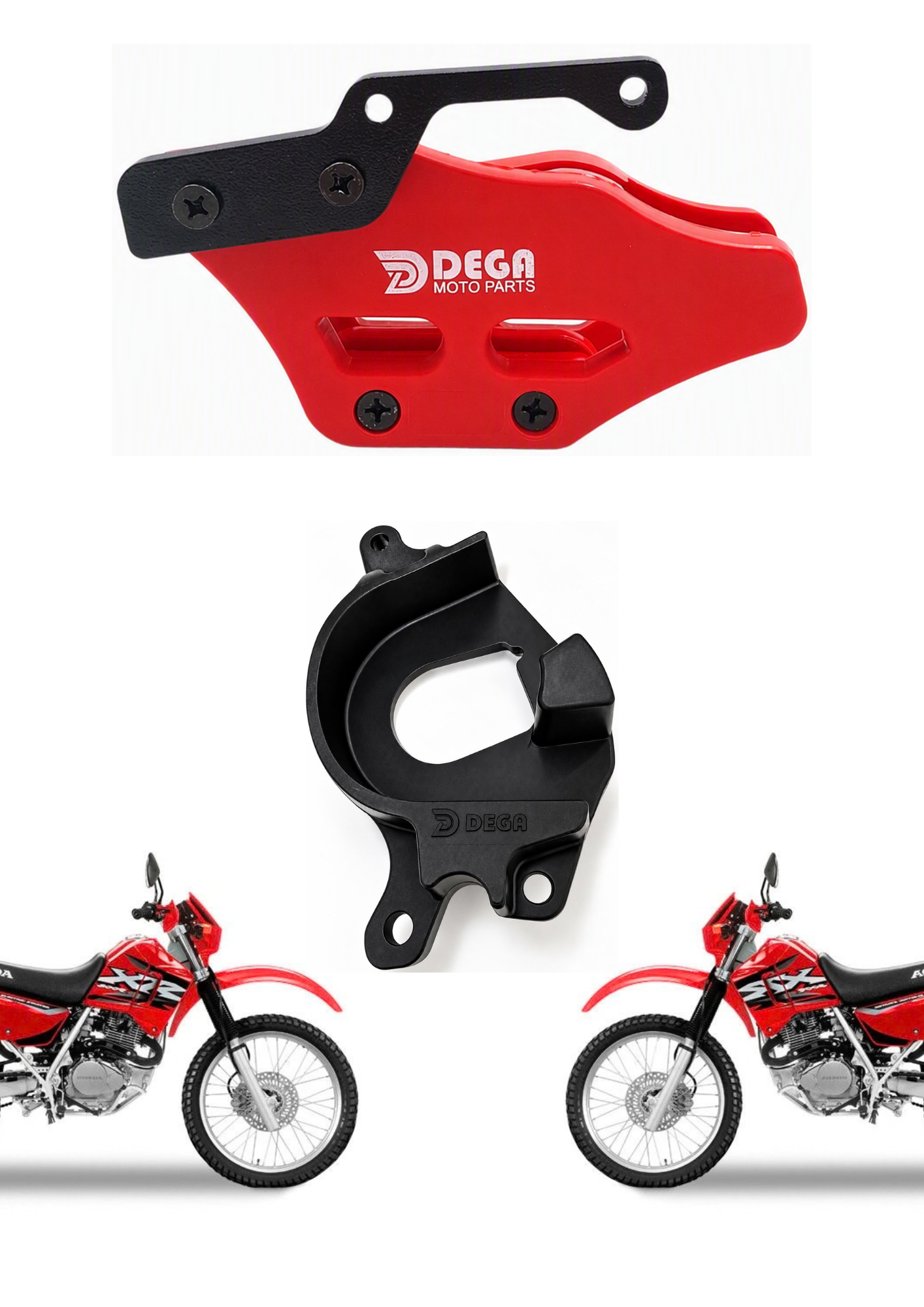 Kit Guia de Corrente + Protetor Anti-Block Honda XR 200 — foto 2