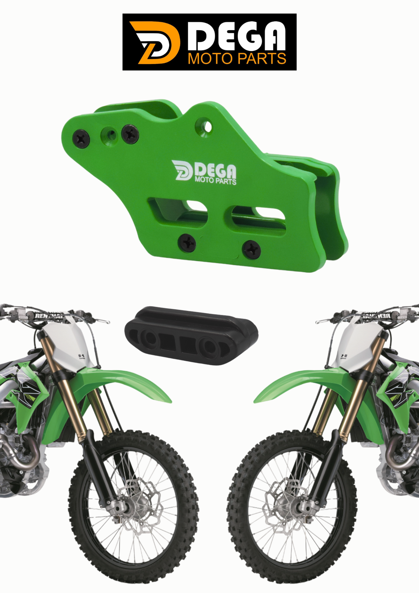 Guia de Corrente Kawasaki KX 250 / KXF 450 + Refil Extra — foto 4