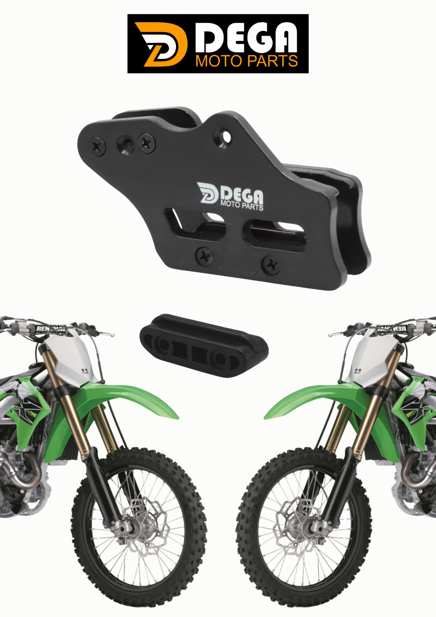 Guia de Corrente Kawasaki KX 250 / KXF 450 + Refil Extra — foto 3