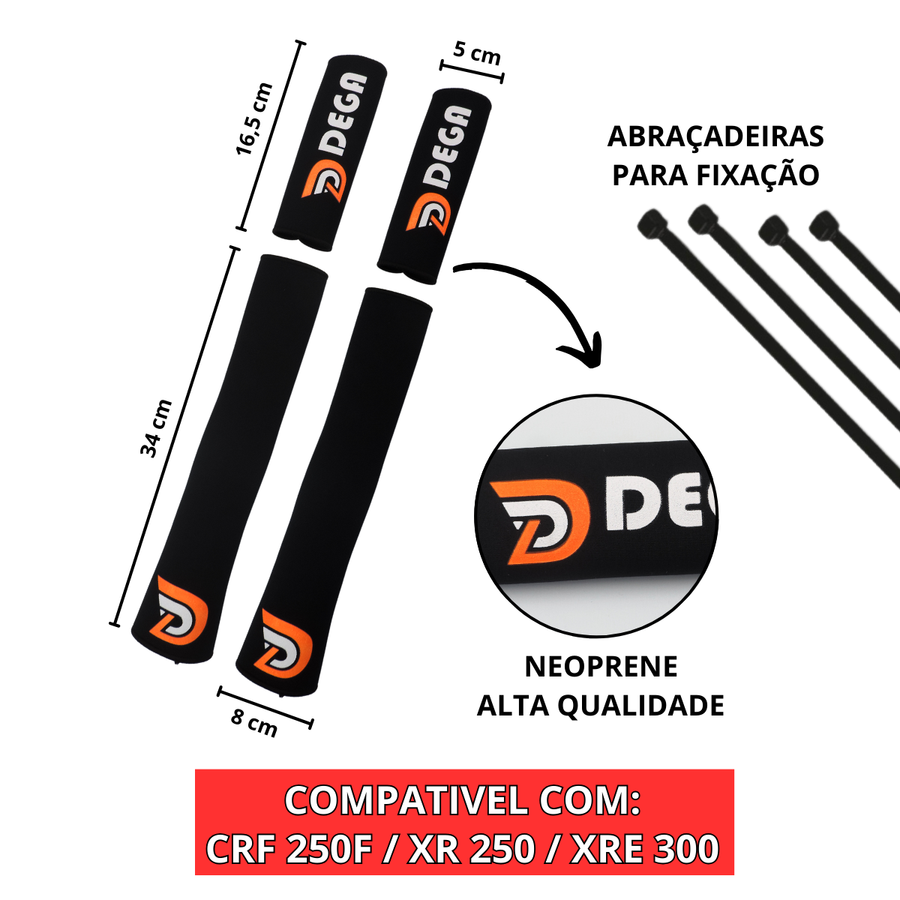 Protetor de Bengala Neoprene Honda CRF 250F XR 250 XRE 300 — foto 2