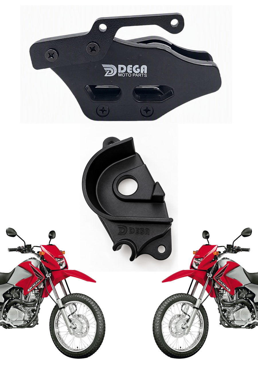 Kit Guia de Corrente + Protetor Anti-Block Honda Bros 150 — foto 2
