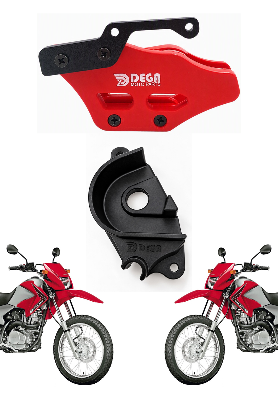 Kit Guia de Corrente + Protetor Anti-Block Honda Bros 150 — foto 3